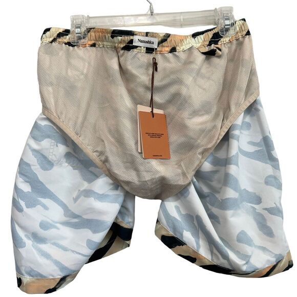 Nanushka Kenan Hand-Painted Abstract Animal Swim Shorts Mens Size L - Picture 13 of 13